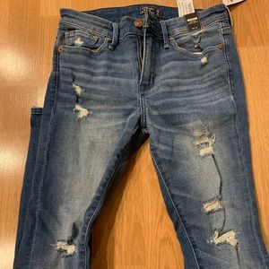 Abercrombie Harper Low Rise Destroyed Jeans